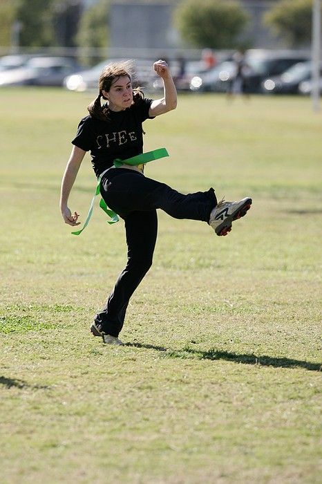 The Cheetahs (chemical engineering team) lost in the Fall 2008 UT flag football intramural championship game on November 9, 2008.

Filename: SRM_20081109_15243492.jpg
Aperture: f/4.0
Shutter Speed: 1/2500
Body: Canon EOS-1D Mark II
Lens: Canon EF 300mm f/2.8 L IS