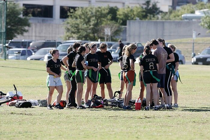 The Cheetahs (chemical engineering team) lost in the Fall 2008 UT flag football intramural championship game on November 9, 2008.

Filename: SRM_20081109_15281002.jpg
Aperture: f/5.0
Shutter Speed: 1/1250
Body: Canon EOS-1D Mark II
Lens: Canon EF 300mm f/2.8 L IS