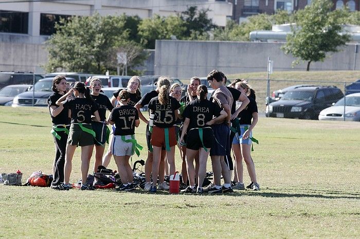 The Cheetahs (chemical engineering team) lost in the Fall 2008 UT flag football intramural championship game on November 9, 2008.

Filename: SRM_20081109_15282405.jpg
Aperture: f/8.0
Shutter Speed: 1/500
Body: Canon EOS-1D Mark II
Lens: Canon EF 300mm f/2.8 L IS