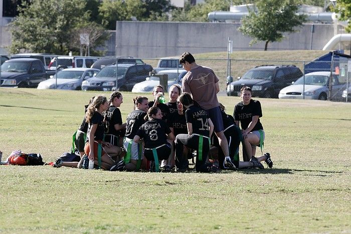 The Cheetahs (chemical engineering team) lost in the Fall 2008 UT flag football intramural championship game on November 9, 2008.

Filename: SRM_20081109_15300207.jpg
Aperture: f/8.0
Shutter Speed: 1/500
Body: Canon EOS-1D Mark II
Lens: Canon EF 300mm f/2.8 L IS