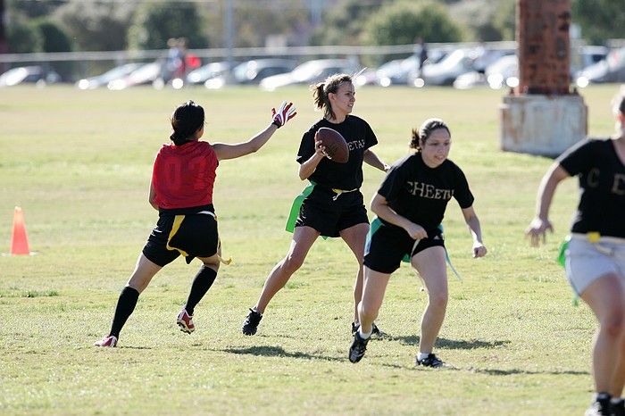 The Cheetahs (chemical engineering team) lost in the Fall 2008 UT flag football intramural championship game on November 9, 2008.

Filename: SRM_20081109_15311609.jpg
Aperture: f/4.0
Shutter Speed: 1/1600
Body: Canon EOS-1D Mark II
Lens: Canon EF 300mm f/2.8 L IS