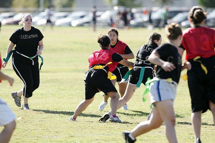 The Cheetahs (chemical engineering team) lost in the Fall 2008 UT flag football intramural championship game on November 9, 2008.

Filename: SRM_20081109_15312214.jpg
Aperture: f/4.0
Shutter Speed: 1/1600
Body: Canon EOS-1D Mark II
Lens: Canon EF 300mm f/2.8 L IS