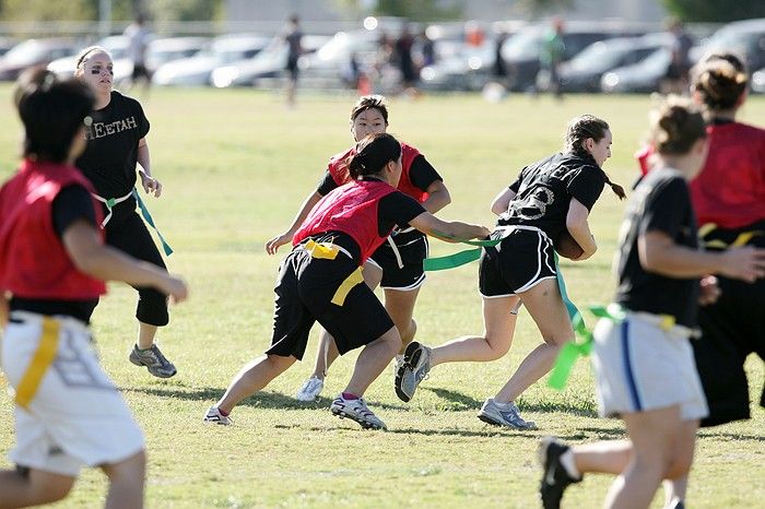 The Cheetahs (chemical engineering team) lost in the Fall 2008 UT flag football intramural championship game on November 9, 2008.

Filename: SRM_20081109_15312415.jpg
Aperture: f/4.0
Shutter Speed: 1/1600
Body: Canon EOS-1D Mark II
Lens: Canon EF 300mm f/2.8 L IS