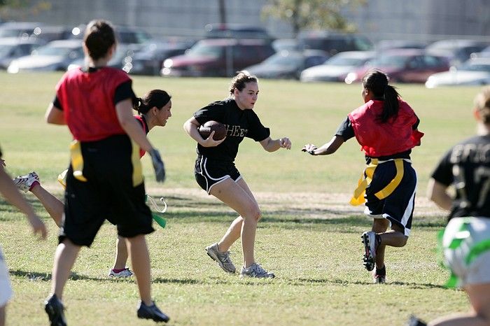 The Cheetahs (chemical engineering team) lost in the Fall 2008 UT flag football intramural championship game on November 9, 2008.

Filename: SRM_20081109_15313824.jpg
Aperture: f/4.0
Shutter Speed: 1/2000
Body: Canon EOS-1D Mark II
Lens: Canon EF 300mm f/2.8 L IS