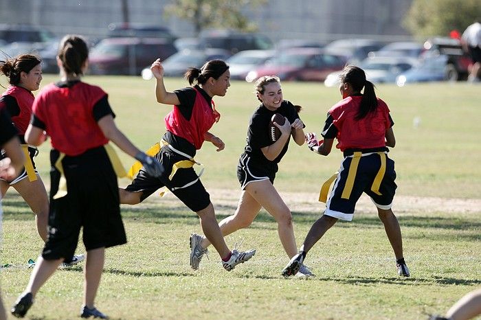 The Cheetahs (chemical engineering team) lost in the Fall 2008 UT flag football intramural championship game on November 9, 2008.

Filename: SRM_20081109_15314026.jpg
Aperture: f/4.0
Shutter Speed: 1/2000
Body: Canon EOS-1D Mark II
Lens: Canon EF 300mm f/2.8 L IS