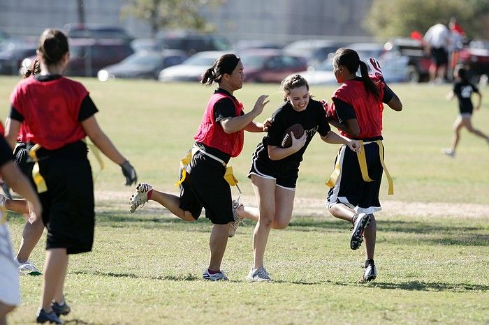 The Cheetahs (chemical engineering team) lost in the Fall 2008 UT flag football intramural championship game on November 9, 2008.

Filename: SRM_20081109_15314227.jpg
Aperture: f/4.0
Shutter Speed: 1/2000
Body: Canon EOS-1D Mark II
Lens: Canon EF 300mm f/2.8 L IS