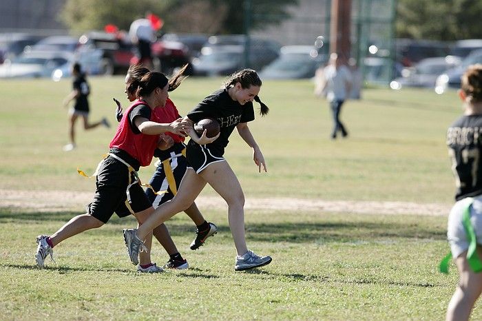 The Cheetahs (chemical engineering team) lost in the Fall 2008 UT flag football intramural championship game on November 9, 2008.

Filename: SRM_20081109_15314831.jpg
Aperture: f/4.0
Shutter Speed: 1/2500
Body: Canon EOS-1D Mark II
Lens: Canon EF 300mm f/2.8 L IS