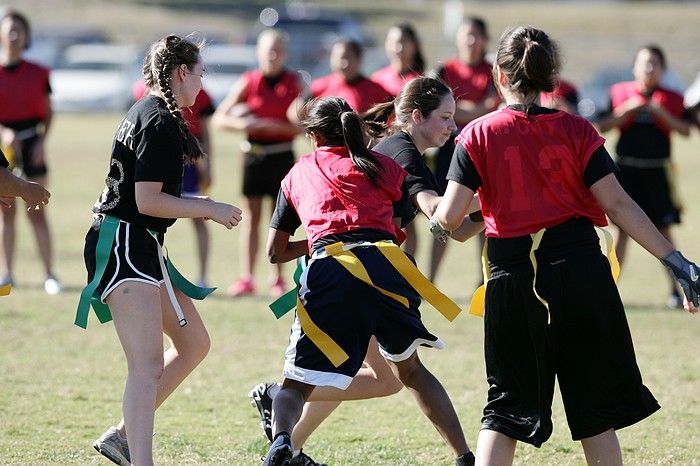 The Cheetahs (chemical engineering team) lost in the Fall 2008 UT flag football intramural championship game on November 9, 2008.

Filename: SRM_20081109_15384252.jpg
Aperture: f/4.0
Shutter Speed: 1/2000
Body: Canon EOS-1D Mark II
Lens: Canon EF 300mm f/2.8 L IS