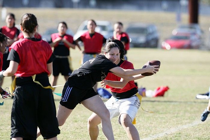 The Cheetahs (chemical engineering team) lost in the Fall 2008 UT flag football intramural championship game on November 9, 2008.

Filename: SRM_20081109_15384453.jpg
Aperture: f/4.0
Shutter Speed: 1/1600
Body: Canon EOS-1D Mark II
Lens: Canon EF 300mm f/2.8 L IS