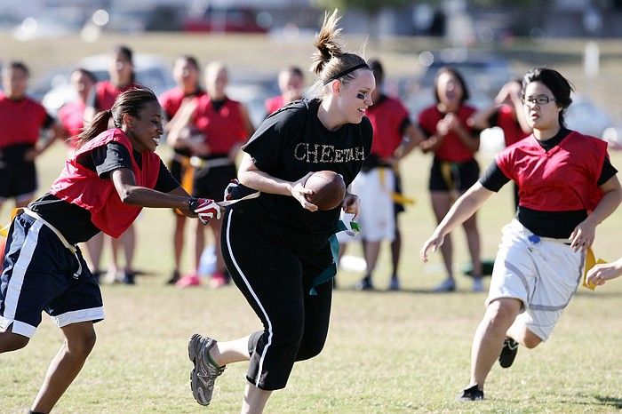 The Cheetahs (chemical engineering team) lost in the Fall 2008 UT flag football intramural championship game on November 9, 2008.

Filename: SRM_20081109_15392680.jpg
Aperture: f/4.0
Shutter Speed: 1/1600
Body: Canon EOS-1D Mark II
Lens: Canon EF 300mm f/2.8 L IS