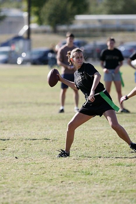 The Cheetahs (chemical engineering team) lost in the Fall 2008 UT flag football intramural championship game on November 9, 2008.

Filename: SRM_20081109_15394291.jpg
Aperture: f/4.0
Shutter Speed: 1/2000
Body: Canon EOS-1D Mark II
Lens: Canon EF 300mm f/2.8 L IS