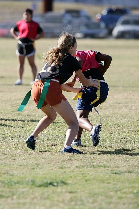 The Cheetahs (chemical engineering team) lost in the Fall 2008 UT flag football intramural championship game on November 9, 2008.

Filename: SRM_20081109_15422808.jpg
Aperture: f/4.0
Shutter Speed: 1/2500
Body: Canon EOS-1D Mark II
Lens: Canon EF 300mm f/2.8 L IS