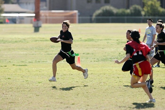 The Cheetahs (chemical engineering team) lost in the Fall 2008 UT flag football intramural championship game on November 9, 2008.

Filename: SRM_20081109_15475239.jpg
Aperture: f/4.0
Shutter Speed: 1/2000
Body: Canon EOS-1D Mark II
Lens: Canon EF 300mm f/2.8 L IS