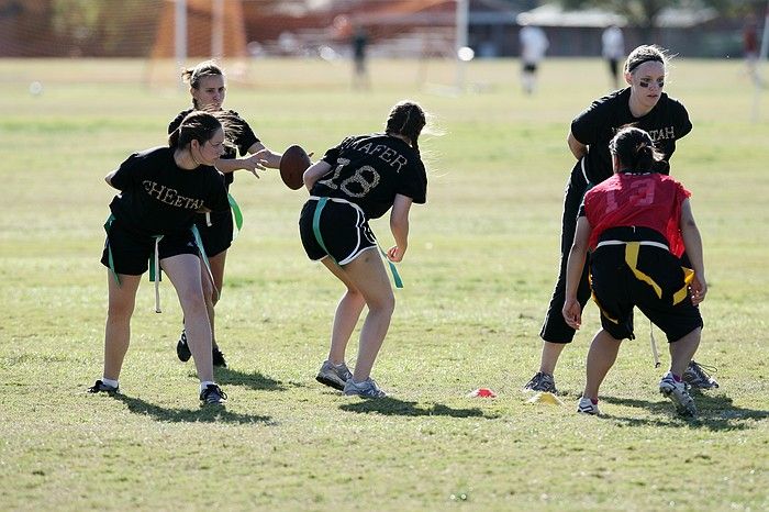 The Cheetahs (chemical engineering team) lost in the Fall 2008 UT flag football intramural championship game on November 9, 2008.

Filename: SRM_20081109_15492452.jpg
Aperture: f/4.0
Shutter Speed: 1/2000
Body: Canon EOS-1D Mark II
Lens: Canon EF 300mm f/2.8 L IS