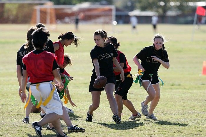 The Cheetahs (chemical engineering team) lost in the Fall 2008 UT flag football intramural championship game on November 9, 2008.

Filename: SRM_20081109_15492858.jpg
Aperture: f/4.0
Shutter Speed: 1/2000
Body: Canon EOS-1D Mark II
Lens: Canon EF 300mm f/2.8 L IS