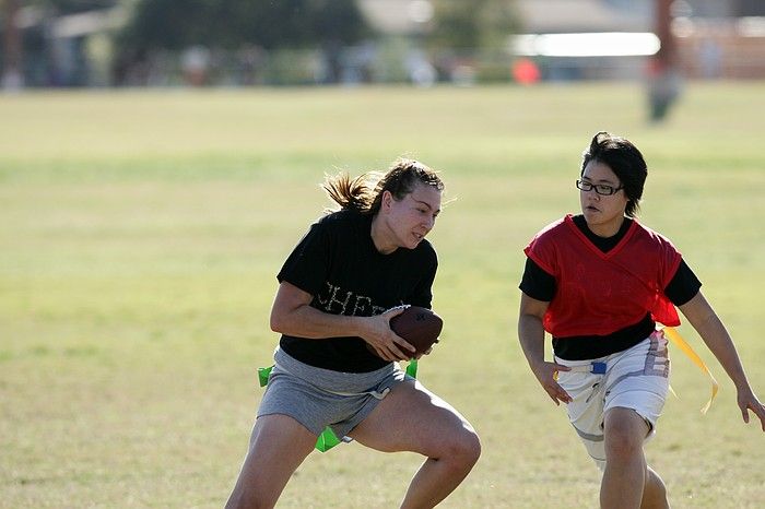 The Cheetahs (chemical engineering team) lost in the Fall 2008 UT flag football intramural championship game on November 9, 2008.

Filename: SRM_20081109_15500875.jpg
Aperture: f/4.0
Shutter Speed: 1/2000
Body: Canon EOS-1D Mark II
Lens: Canon EF 300mm f/2.8 L IS