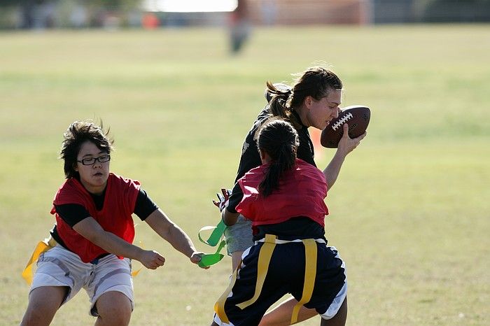 The Cheetahs (chemical engineering team) lost in the Fall 2008 UT flag football intramural championship game on November 9, 2008.

Filename: SRM_20081109_15501279.jpg
Aperture: f/4.0
Shutter Speed: 1/2000
Body: Canon EOS-1D Mark II
Lens: Canon EF 300mm f/2.8 L IS