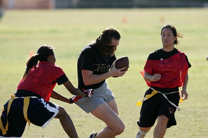 The Cheetahs (chemical engineering team) lost in the Fall 2008 UT flag football intramural championship game on November 9, 2008.

Filename: SRM_20081109_15501281.jpg
Aperture: f/4.0
Shutter Speed: 1/2000
Body: Canon EOS-1D Mark II
Lens: Canon EF 300mm f/2.8 L IS