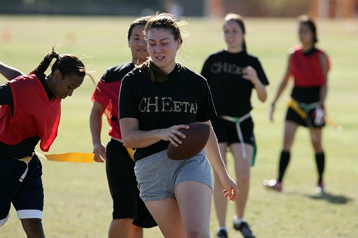 The Cheetahs (chemical engineering team) lost in the Fall 2008 UT flag football intramural championship game on November 9, 2008.

Filename: SRM_20081109_15501689.jpg
Aperture: f/4.0
Shutter Speed: 1/2000
Body: Canon EOS-1D Mark II
Lens: Canon EF 300mm f/2.8 L IS