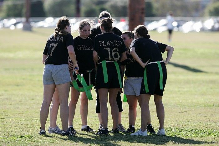 The Cheetahs (chemical engineering team) lost in the Fall 2008 UT flag football intramural championship game on November 9, 2008.

Filename: SRM_20081109_15502090.jpg
Aperture: f/4.0
Shutter Speed: 1/2000
Body: Canon EOS-1D Mark II
Lens: Canon EF 300mm f/2.8 L IS