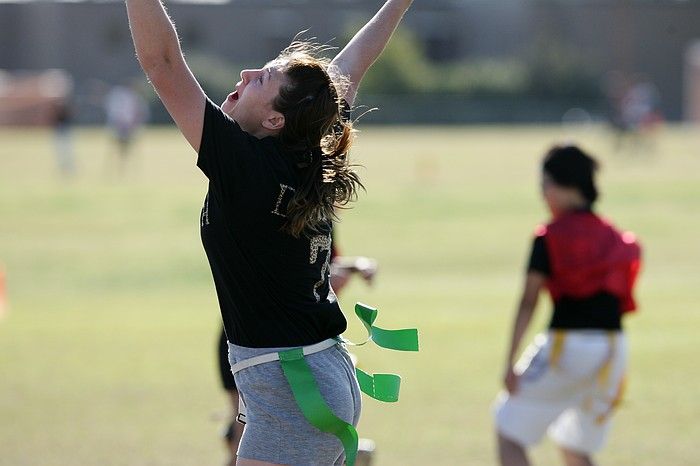 The Cheetahs (chemical engineering team) lost in the Fall 2008 UT flag football intramural championship game on November 9, 2008.

Filename: SRM_20081109_15503694.jpg
Aperture: f/4.0
Shutter Speed: 1/2000
Body: Canon EOS-1D Mark II
Lens: Canon EF 300mm f/2.8 L IS