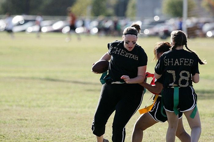 The Cheetahs (chemical engineering team) lost in the Fall 2008 UT flag football intramural championship game on November 9, 2008.

Filename: SRM_20081109_15511803.jpg
Aperture: f/4.0
Shutter Speed: 1/2000
Body: Canon EOS-1D Mark II
Lens: Canon EF 300mm f/2.8 L IS