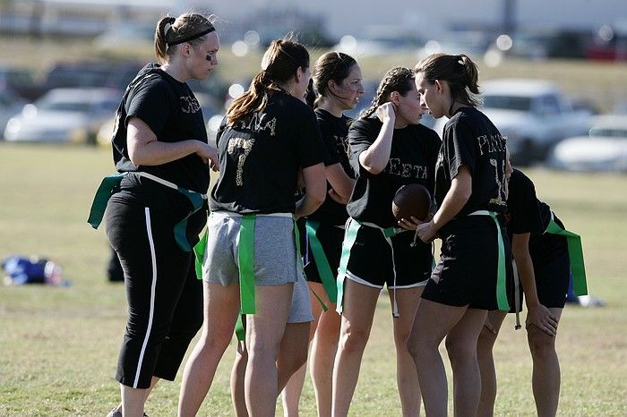 The Cheetahs (chemical engineering team) lost in the Fall 2008 UT flag football intramural championship game on November 9, 2008.

Filename: SRM_20081109_15522616.jpg
Aperture: f/4.0
Shutter Speed: 1/2000
Body: Canon EOS-1D Mark II
Lens: Canon EF 300mm f/2.8 L IS