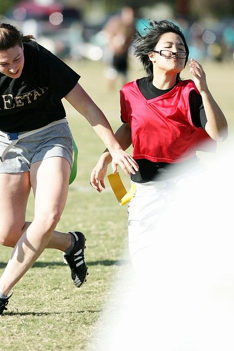 The Cheetahs (chemical engineering team) lost in the Fall 2008 UT flag football intramural championship game on November 9, 2008.

Filename: SRM_20081109_15530826.jpg
Aperture: f/4.0
Shutter Speed: 1/2000
Body: Canon EOS-1D Mark II
Lens: Canon EF 300mm f/2.8 L IS