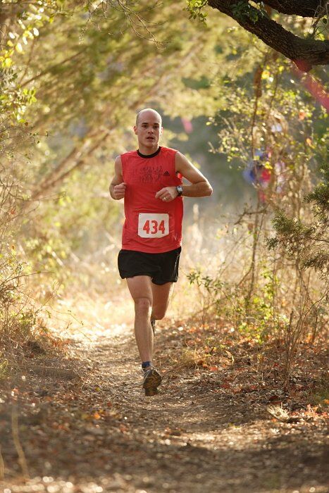 Bandera 25K, 50K, and 100K trail race in Bandera, TX on Saturday, January 10, 2009.

Filename: SRM_20090110_09015031.jpg
Aperture: f/2.8
Shutter Speed: 1/400
Body: Canon EOS-1D Mark II
Lens: Canon EF 300mm f/2.8 L IS