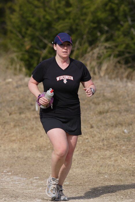 Meredith Cohen ran the 25K at the Bandera 25K, 50K, and 100K trail race in Bandera, TX on Saturday, January 10, 2009.

Filename: SRM_20090110_11282811.jpg
Aperture: f/5.6
Shutter Speed: 1/400
Body: Canon EOS-1D Mark II
Lens: Canon EF 300mm f/2.8 L IS