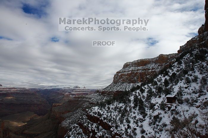 Hike up the Bright Angel trail from Indian Gardens campground, while backpacking the Grand Canyon, on Sunday, January 4, 2009.

Filename: SRM_20090104_11181916.JPG
Aperture: f/11.0
Shutter Speed: 1/125
Body: Canon EOS-1D Mark II
Lens: Canon EF 16-35mm f/2.8 L