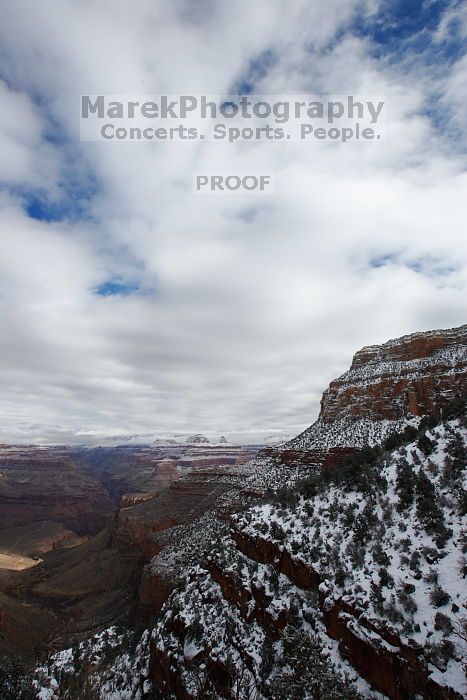 Hike up the Bright Angel trail from Indian Gardens campground, while backpacking the Grand Canyon, on Sunday, January 4, 2009.

Filename: SRM_20090104_11192318.JPG
Aperture: f/11.0
Shutter Speed: 1/100
Body: Canon EOS-1D Mark II
Lens: Canon EF 16-35mm f/2.8 L