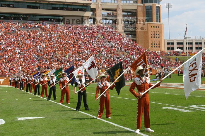 The University of Texas football team defeated the Arkansas Razorbacks with a score of 52-10 in Austin, TX on Saturday, September 27, 2008.

Filename: SRM_20080927_14231850.jpg
Aperture: f/8.0
Shutter Speed: 1/1250
Body: Canon EOS DIGITAL REBEL
Lens: Canon EF 16-35mm f/2.8 L