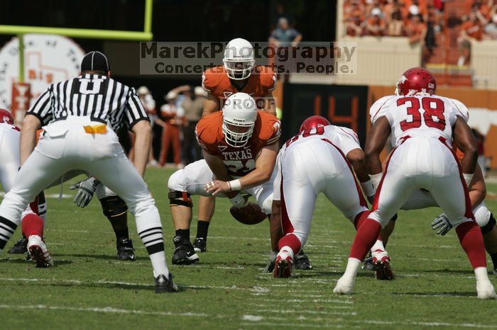 The University of Texas football team defeated the Arkansas Razorbacks with a score of 52-10 in Austin, TX on Saturday, September 27, 2008.

Filename: SRM_20080927_14403090.jpg
Aperture: f/5.6
Shutter Speed: 1/3200
Body: Canon EOS-1D Mark II
Lens: Canon EF 300mm f/2.8 L IS