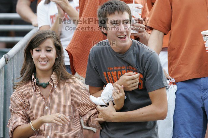 The University of Texas football team defeated the Arkansas Razorbacks with a score of 52-10 in Austin, TX on Saturday, September 27, 2008.

Filename: SRM_20080927_15024468.jpg
Aperture: f/5.0
Shutter Speed: 1/400
Body: Canon EOS-1D Mark II
Lens: Canon EF 300mm f/2.8 L IS