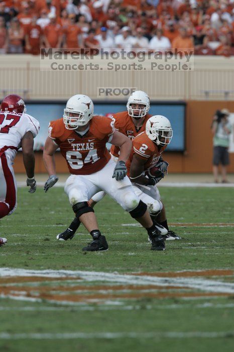 The University of Texas football team defeated the Arkansas Razorbacks with a score of 52-10 in Austin, TX on Saturday, September 27, 2008.

Filename: SRM_20080927_16433879.jpg
Aperture: f/5.6
Shutter Speed: 1/1250
Body: Canon EOS-1D Mark II
Lens: Canon EF 300mm f/2.8 L IS