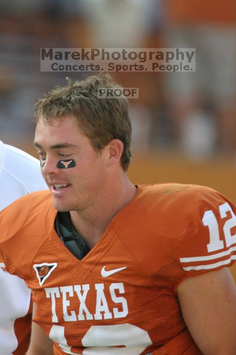 The University of Texas football team defeated the Arkansas Razorbacks with a score of 52-10 in Austin, TX on Saturday, September 27, 2008.

Filename: SRM_20080927_17494601.jpg
Aperture: f/5.6
Shutter Speed: 1/400
Body: Canon EOS DIGITAL REBEL
Lens: Canon EF 300mm f/2.8 L IS