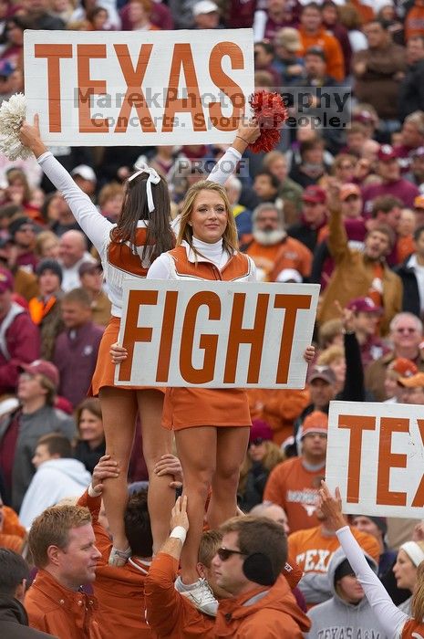 The University of Texas, Austin played Texas A&M in football at Kyle Field, College Station, on November 23, 2007.  UT lost to the Aggies, 30 to 38.

Filename: SRM_20071123_1651529.jpg
Aperture: f/4.0
Shutter Speed: 1/640
Body: Canon EOS-1D Mark II
Lens: Canon EF 80-200mm f/2.8 L