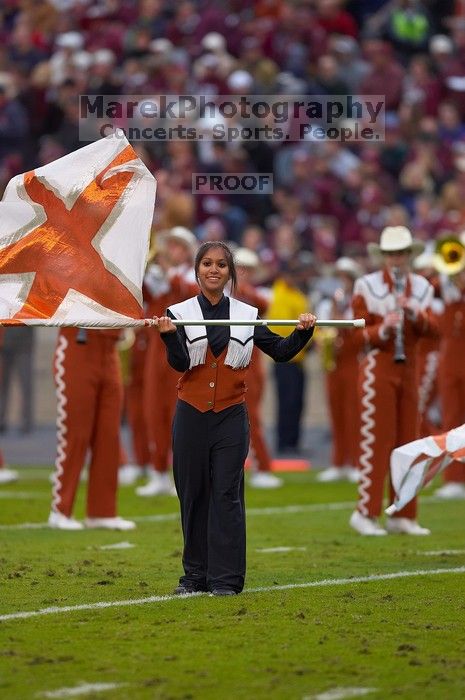 The University of Texas, Austin played Texas A&M in football at Kyle Field, College Station, on November 23, 2007.  UT lost to the Aggies, 30 to 38.

Filename: SRM_20071123_1723205.jpg
Aperture: f/2.8
Shutter Speed: 1/1000
Body: Canon EOS-1D Mark II
Lens: Canon EF 300mm f/2.8 L IS