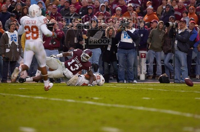 The University of Texas, Austin played Texas A&M in football at Kyle Field, College Station, on November 23, 2007.  UT lost to the Aggies, 30 to 38.

Filename: SRM_20071123_1806367.jpg
Aperture: f/2.8
Shutter Speed: 1/640
Body: Canon EOS-1D Mark II
Lens: Canon EF 300mm f/2.8 L IS