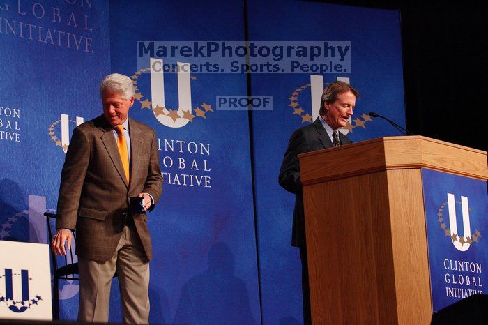 UT President William Powers Jr. speaks at the opening of the first plenary session of CGIU with Former President Bill Clinton listening.  Day one of the 2nd Annual Clinton Global Initiative University (CGIU) meeting was held at The University of Texas at Austin, Friday, February 13, 2009.

Filename: SRM_20090213_16294148.jpg
Aperture: f/4.0
Shutter Speed: 1/200
Body: Canon EOS-1D Mark II
Lens: Canon EF 80-200mm f/2.8 L