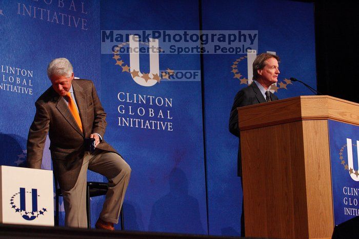 UT President William Powers Jr. speaks at the opening of the first plenary session of CGIU with Former President Bill Clinton listening.  Day one of the 2nd Annual Clinton Global Initiative University (CGIU) meeting was held at The University of Texas at Austin, Friday, February 13, 2009.

Filename: SRM_20090213_16294253.jpg
Aperture: f/4.0
Shutter Speed: 1/250
Body: Canon EOS-1D Mark II
Lens: Canon EF 80-200mm f/2.8 L