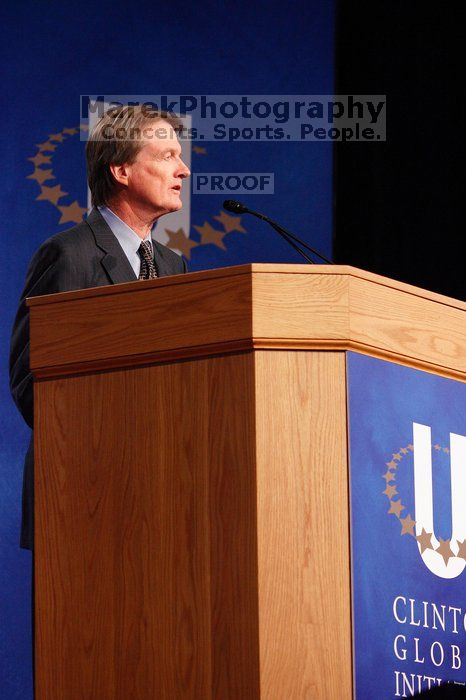 UT President William Powers Jr. speaks at the opening plenary session of the CGIU meeting.  Day one of the 2nd Annual Clinton Global Initiative University (CGIU) meeting was held at The University of Texas at Austin, Friday, February 13, 2009.

Filename: SRM_20090213_16313476.jpg
Aperture: f/4.0
Shutter Speed: 1/160
Body: Canon EOS-1D Mark II
Lens: Canon EF 80-200mm f/2.8 L