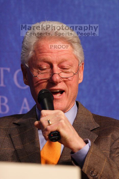 Former President Bill Clinton moderated the discussion between Natalie Portman, Mambidzeni Madzivire, BME graduate student at Mayo Graduate School, Blake Mycoskie, founder of TOMS shoes, and Paul Bell, president of Dell Global Public, during the first plenary session at the CGIU meeting.  Day one of the 2nd Annual Clinton Global Initiative University (CGIU) meeting was held at The University of Texas at Austin, Friday, February 13, 2009.

Filename: SRM_20090213_16575471.jpg
Aperture: f/4.0
Shutter Speed: 1/200
Body: Canon EOS 20D
Lens: Canon EF 300mm f/2.8 L IS