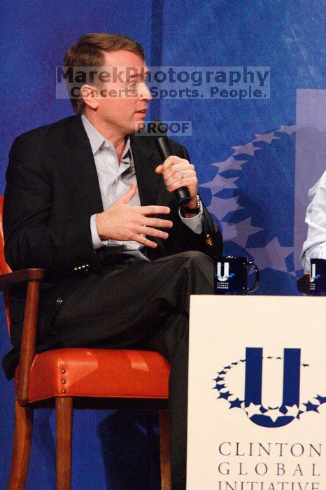 Paul Bell, president of Dell Global Public, at the opening plenary session of the CGIU meeting.  Day one of the 2nd Annual Clinton Global Initiative University (CGIU) meeting was held at The University of Texas at Austin, Friday, February 13, 2009.

Filename: SRM_20090213_17191750.jpg
Aperture: f/5.6
Shutter Speed: 1/200
Body: Canon EOS-1D Mark II
Lens: Canon EF 300mm f/2.8 L IS