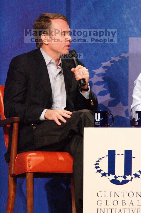 Paul Bell, president of Dell Global Public, at the opening plenary session of the CGIU meeting.  Day one of the 2nd Annual Clinton Global Initiative University (CGIU) meeting was held at The University of Texas at Austin, Friday, February 13, 2009.

Filename: SRM_20090213_17213470.jpg
Aperture: f/5.6
Shutter Speed: 1/160
Body: Canon EOS-1D Mark II
Lens: Canon EF 300mm f/2.8 L IS