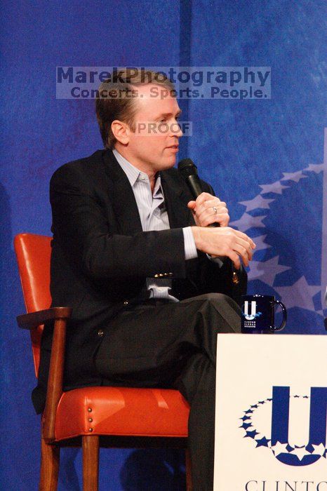 Paul Bell, president of Dell Global Public, at the opening plenary session of the CGIU meeting.  Day one of the 2nd Annual Clinton Global Initiative University (CGIU) meeting was held at The University of Texas at Austin, Friday, February 13, 2009.

Filename: SRM_20090213_17230382.jpg
Aperture: f/5.6
Shutter Speed: 1/160
Body: Canon EOS-1D Mark II
Lens: Canon EF 300mm f/2.8 L IS