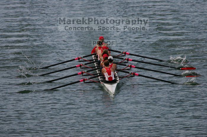 The Texas Rowing second varsity eight team finished with a time of 7:29.5, losing to Wisconsin, which completed the race in 7:15.5. This was the third session of the Longhorn Invitational, Saturday afternoon, March 21, 2009 on Lady Bird Lake.

Filename: SRM_20090321_16281814.jpg
Aperture: f/4.0
Shutter Speed: 1/5000
Body: Canon EOS-1D Mark II
Lens: Canon EF 300mm f/2.8 L IS