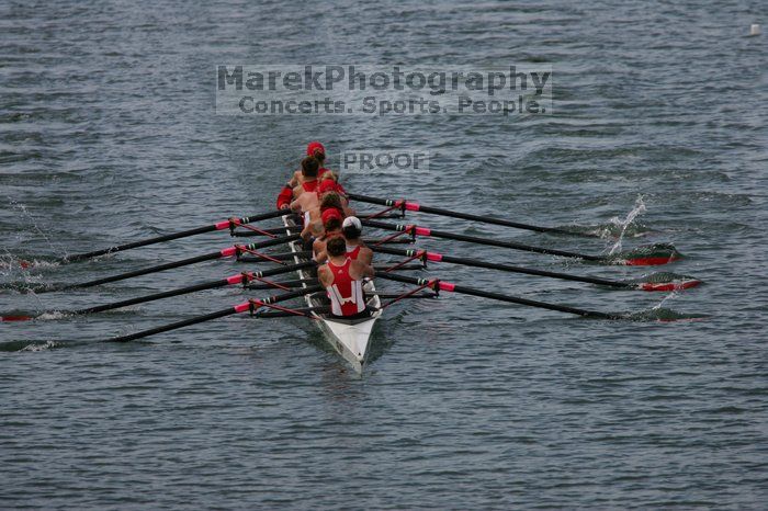 The Texas Rowing second varsity eight team finished with a time of 7:29.5, losing to Wisconsin, which completed the race in 7:15.5. This was the third session of the Longhorn Invitational, Saturday afternoon, March 21, 2009 on Lady Bird Lake.

Filename: SRM_20090321_16281815.jpg
Aperture: f/4.0
Shutter Speed: 1/5000
Body: Canon EOS-1D Mark II
Lens: Canon EF 300mm f/2.8 L IS