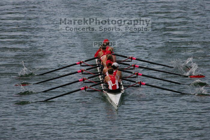 The Texas Rowing second varsity eight team finished with a time of 7:29.5, losing to Wisconsin, which completed the race in 7:15.5. This was the third session of the Longhorn Invitational, Saturday afternoon, March 21, 2009 on Lady Bird Lake.

Filename: SRM_20090321_16281917.jpg
Aperture: f/4.0
Shutter Speed: 1/5000
Body: Canon EOS-1D Mark II
Lens: Canon EF 300mm f/2.8 L IS